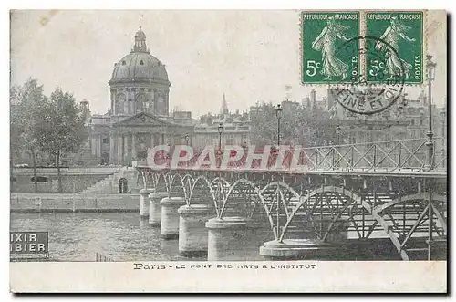 Ansichtskarte AK Paris le Pont arts et l'institut