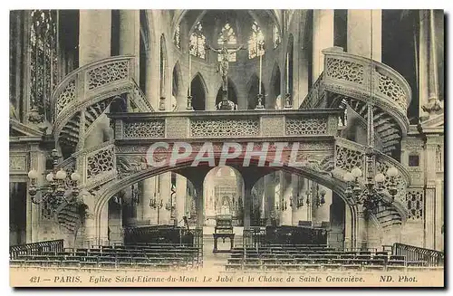 Ansichtskarte AK Paris Eglise Saint Etienne du Mont le Jube et la Chasse de Sainte Genevieve