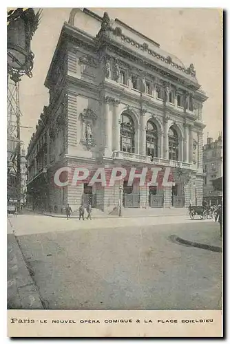 Ansichtskarte AK Paris le nouvel Opera comique et la place Boieldieu