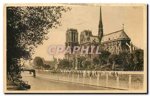 Ansichtskarte AK Paris en flanant Notre Dame et le Square de l'Archeveche