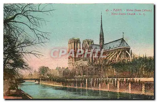 Ansichtskarte AK Paris Notre Dame Abside