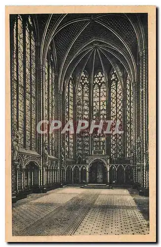 Cartes postales Paris la Sainte Chapelle Chapelle haute la Nef