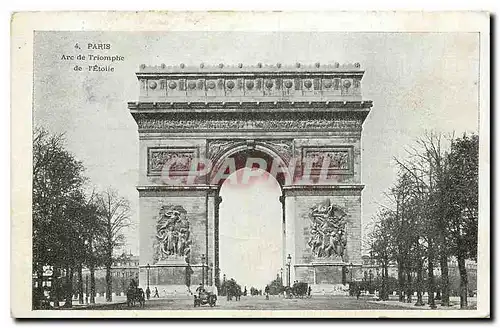 Cartes postales Paris Arc de Triomphe de l'Etoile