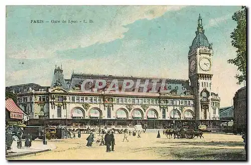 Cartes postales Paris Gare de Lyon