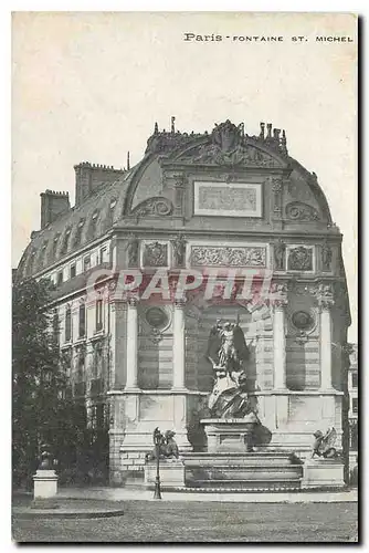 Cartes postales Paris Fontaine St Michel