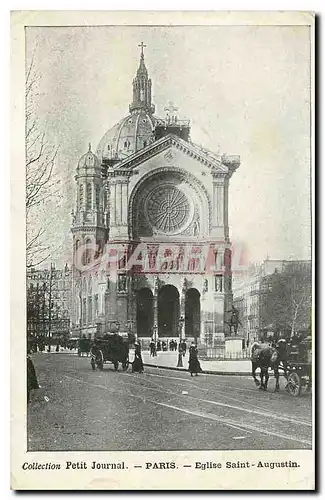 Cartes postales Collection petit journal Paris Eglise Saint Augustin