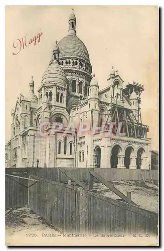 Cartes postales Paris Montmertre le Sacre Coeur Publicite Maggi