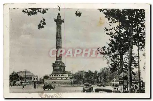 Cartes postales En Visitant Paris Place de la Bastille