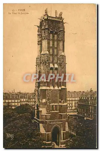 Cartes postales Paris la Tour St Jacques