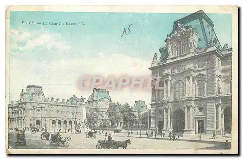 Cartes postales Paris la Cour du Carrousel