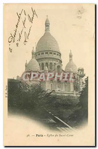 Cartes postales Paris Eglise du Sacre Coeur