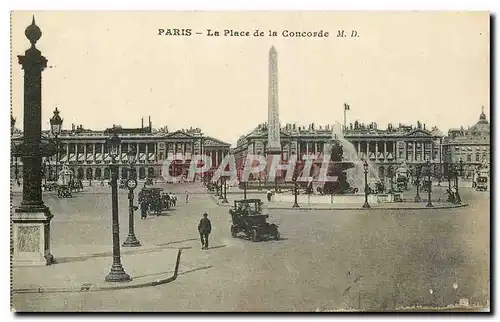 Cartes postales Paris la Place de la Concorde