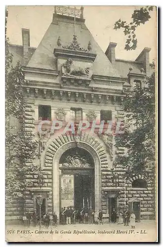 Ansichtskarte AK Paris Caserne de la Garde Republique boulevard Henri IV