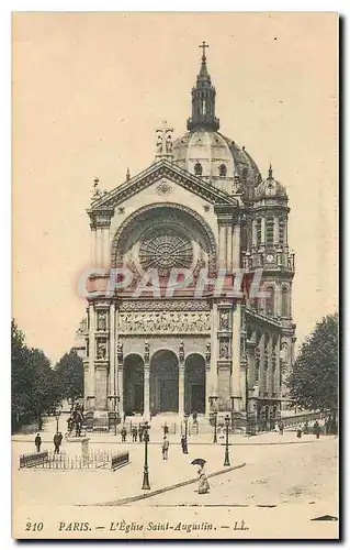 Cartes postales Paris l'Eglise Saint Augustin