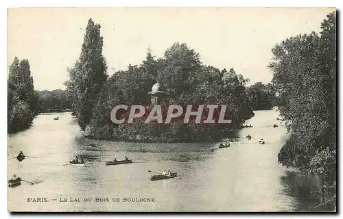 Cartes postales Paris le Lac du Bois de Boulogne