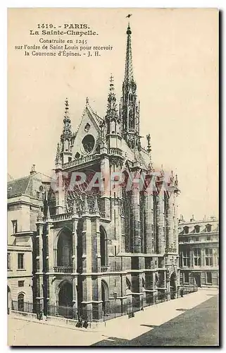 Ansichtskarte AK Paris la Sainte Chapelle construite en 1245