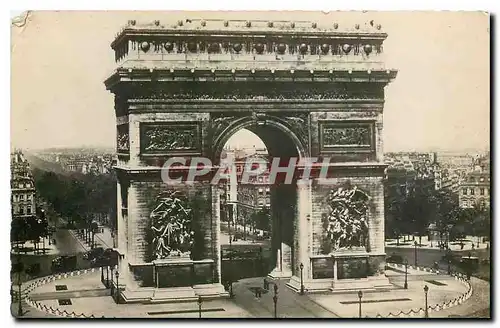 Cartes postales Paris Arc de Triomphe et l'Etoile