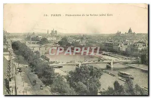 Ansichtskarte AK Paris Panorama de la Seine cote est