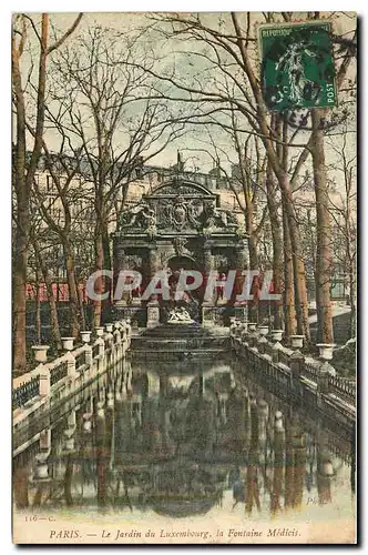 Cartes postales Paris le Jardin du Luxembourg la Fontaine Medicis