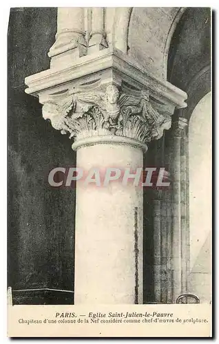 Cartes postales Paris Eglise Julien le Pauvre