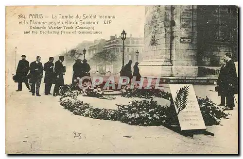 Cartes postales Paris la tombe du soldat inconnu et la flamme perpetuelle du Souvenir