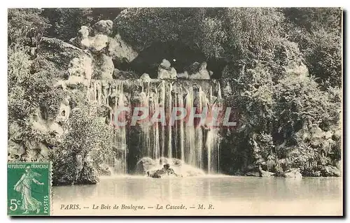 Ansichtskarte AK Paris Le bois de Boulogne la Cascade