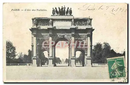 Cartes postales Paris l'Arc des Tuileries