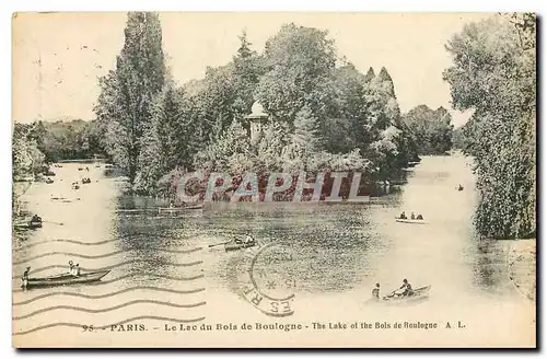 Cartes postales Paris le Lac du Bois de Boulogne