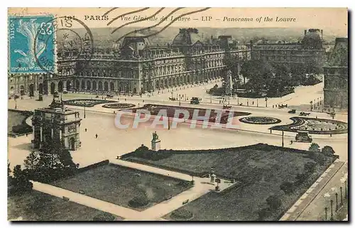 Cartes postales Paris Vue generale du Louvre