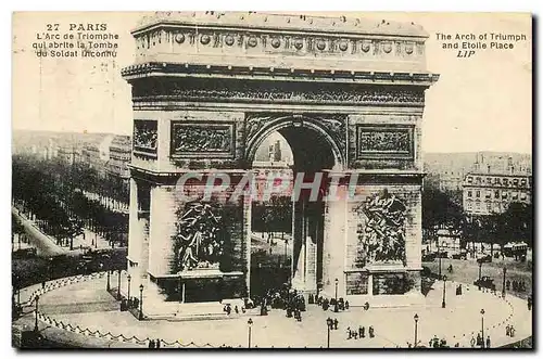 Ansichtskarte AK Paris L'Arc de Triomphe qui abrite la Tombe du Soldat inconnu