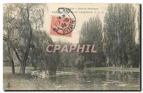 Ansichtskarte AK Paris bois de boulogne Etang du Chateau de longchamp