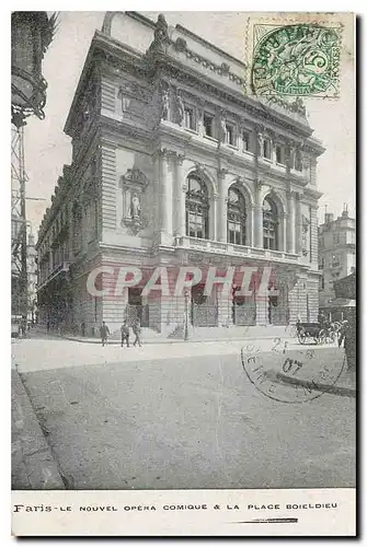 Ansichtskarte AK Paris le nouvel opera comique et la place Boieldieu