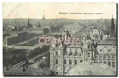 Ansichtskarte AK Paris Panorama des Sept Ponts