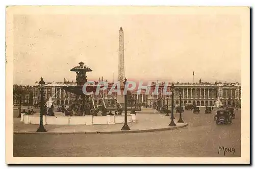 Ansichtskarte AK Les Petits Tableaux de Paris La Place de la Concorde vers la Madeleine Fontaine d'Hitorf et Obel