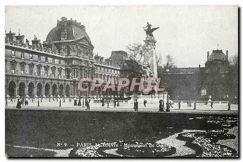 Ansichtskarte AK Paris le Louvre Monument de Gambetta