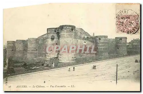 Cartes postales Angers Le Chateau Vue d'ensemble