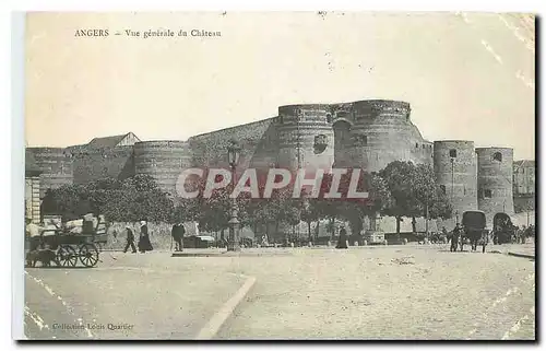 Cartes postales Angers Vue generale du Chateau