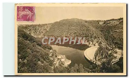 Cartes postales Gorges de la Dordogne Le Barrage de Mareges Correze Vue panoramique