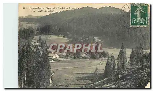Cartes postales Gerardmer Vosges Chalet de l'Ermitage et la Goutte du Chat