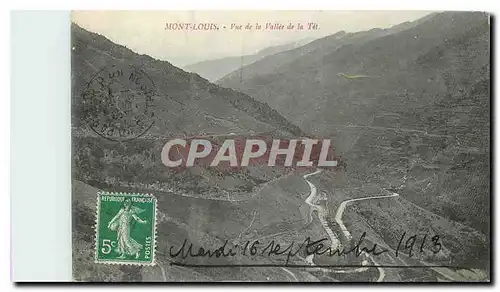 Cartes postales Mont Louis Vue de la Vallee de la Tet