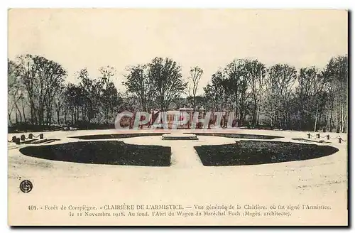 Cartes postales Foret de Compiegne Clairiere de L'Armistice Vue generale de la Clairiere