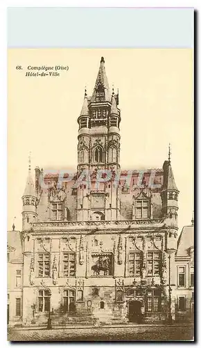 Cartes postales Compiegne Oise Hotel de Ville