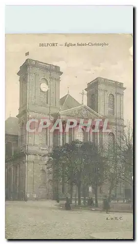 Cartes postales Belfort Eglise Saint Christophe