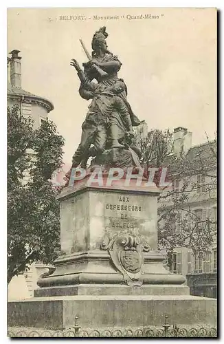 Ansichtskarte AK Belfort Monument Quand Meme