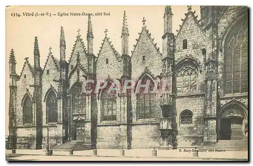 Cartes postales Vitre L et V Eglise Notre Dame cote Sud