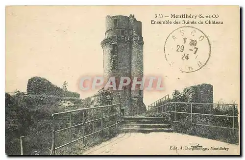 Cartes postales Montlhery S et O Ensemble des Ruines du Chateau