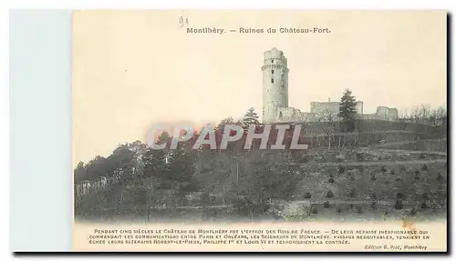 Ansichtskarte AK Montlhery Ruines du Chateau Fort