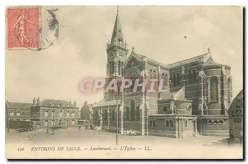 Cartes postales Environs de Lille Lambersart L'Eglise
