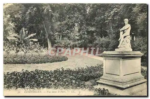 Ansichtskarte AK Compiegne Vue dans le Parc