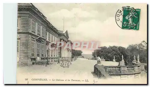 Ansichtskarte AK Compiegne Le Chateau et les Terrasses